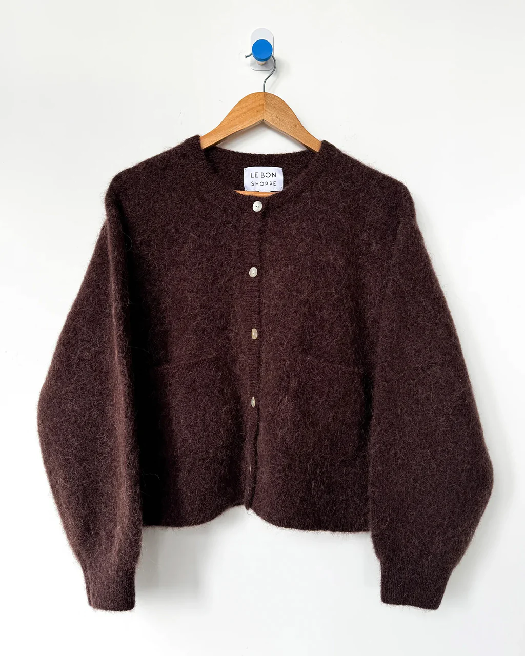 Amélie Alpaca Cardigan - Chocolate - Image 3