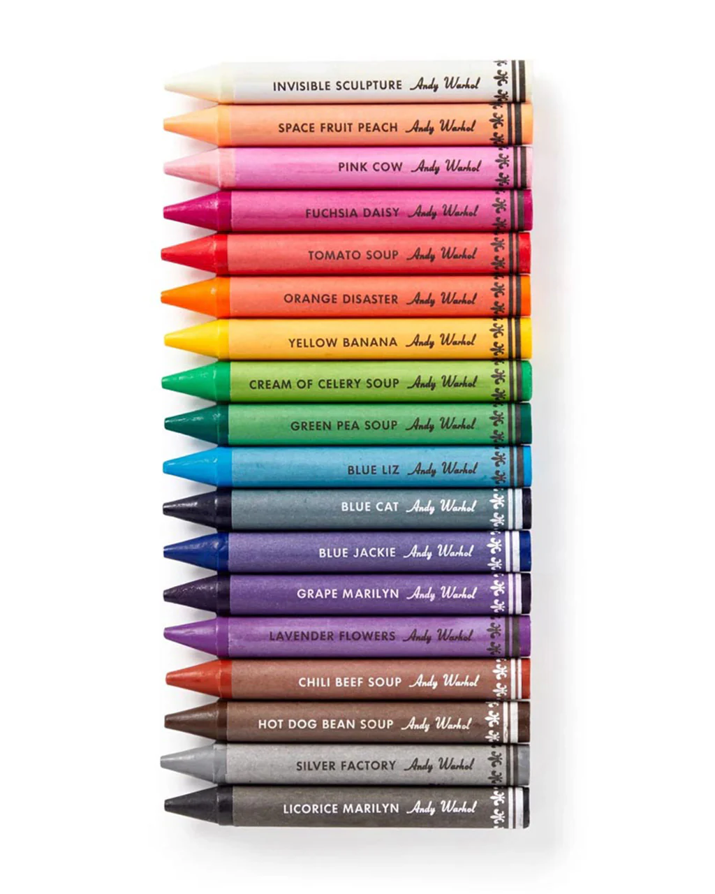 Andy Warhol Soup Can Crayons + Sharpener - Image 2