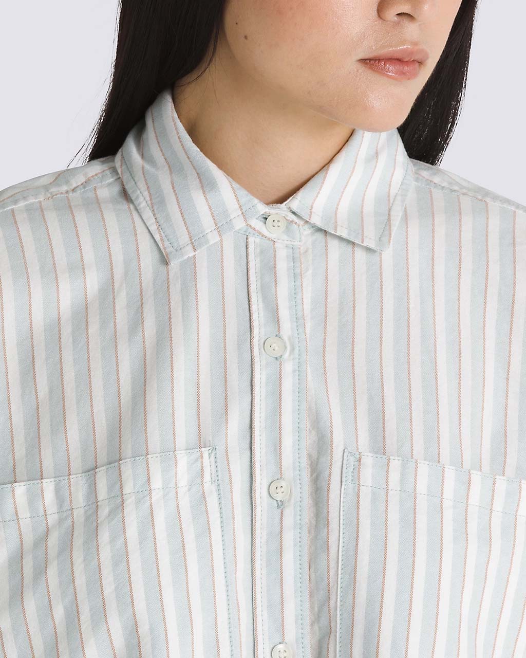 Antica Boxy Long Sleeve Shirt - Gray Mist - Image 3