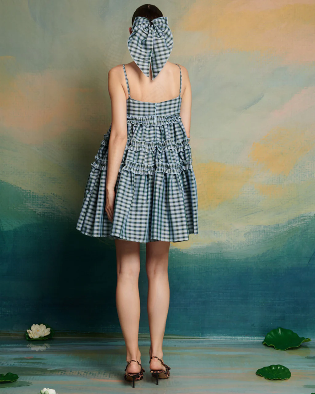 Arabella Check Mini Dress - Image 3