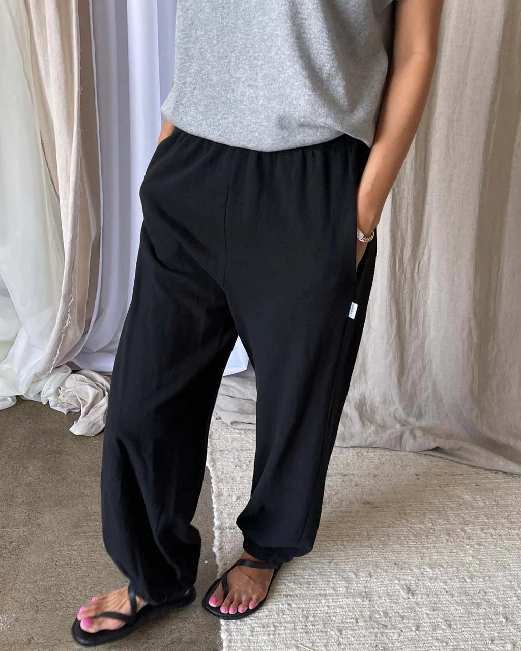 Balloon Pants - Black - Image 2