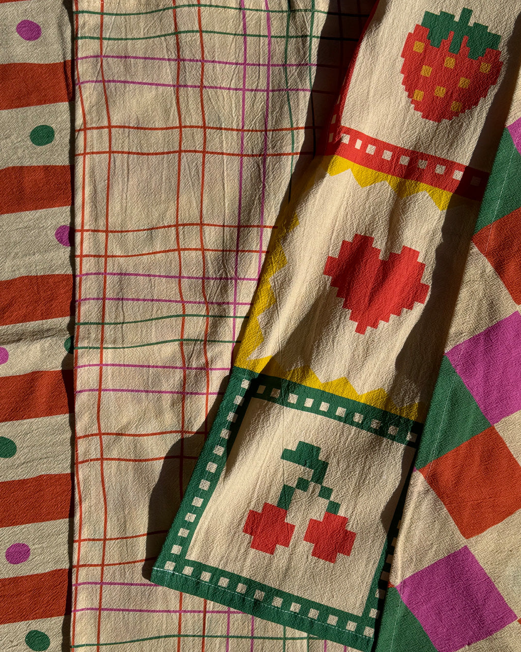 ban.do Plaid Tea Towel - Image 4