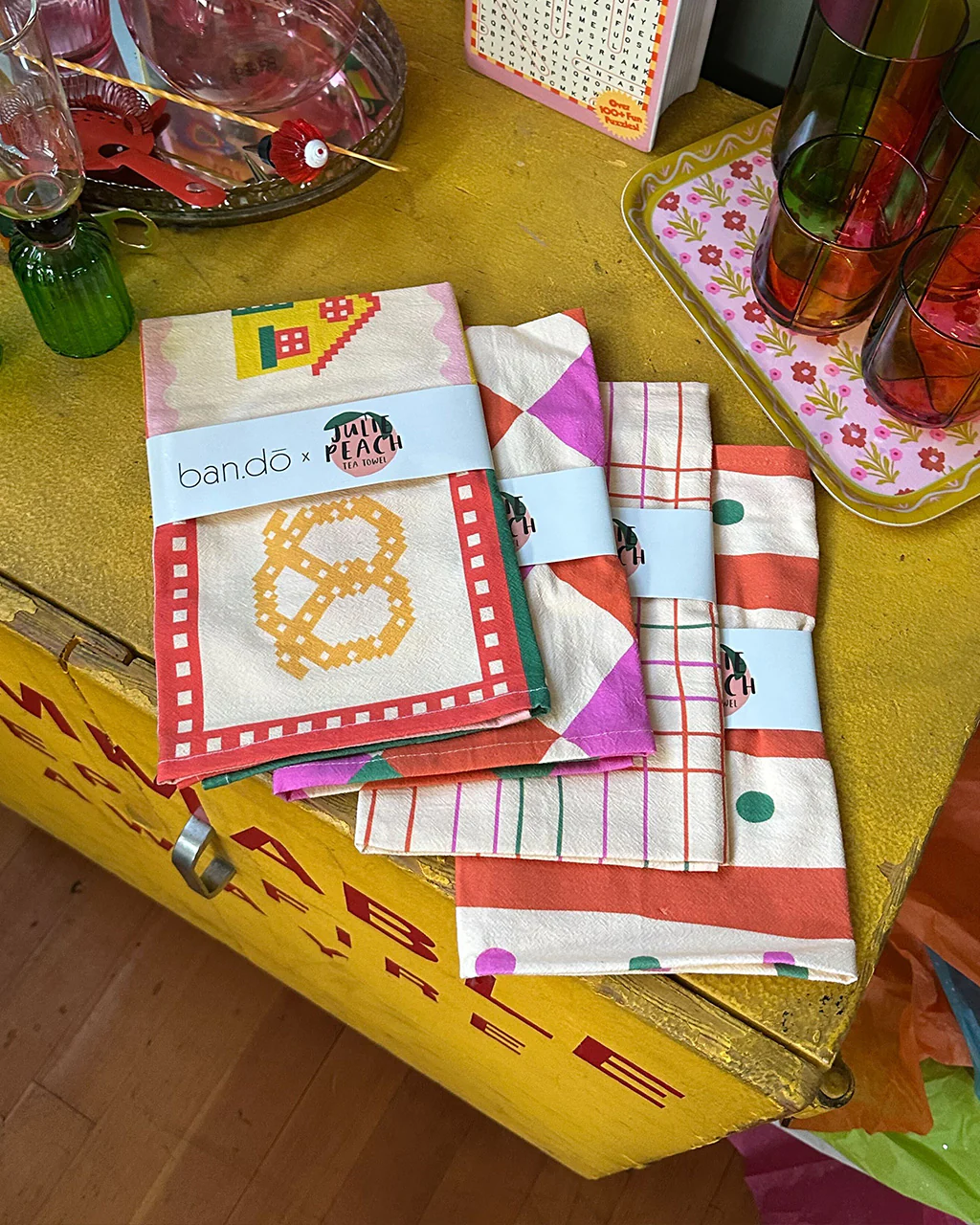 ban.do Stripe Tea Towel - Image 3