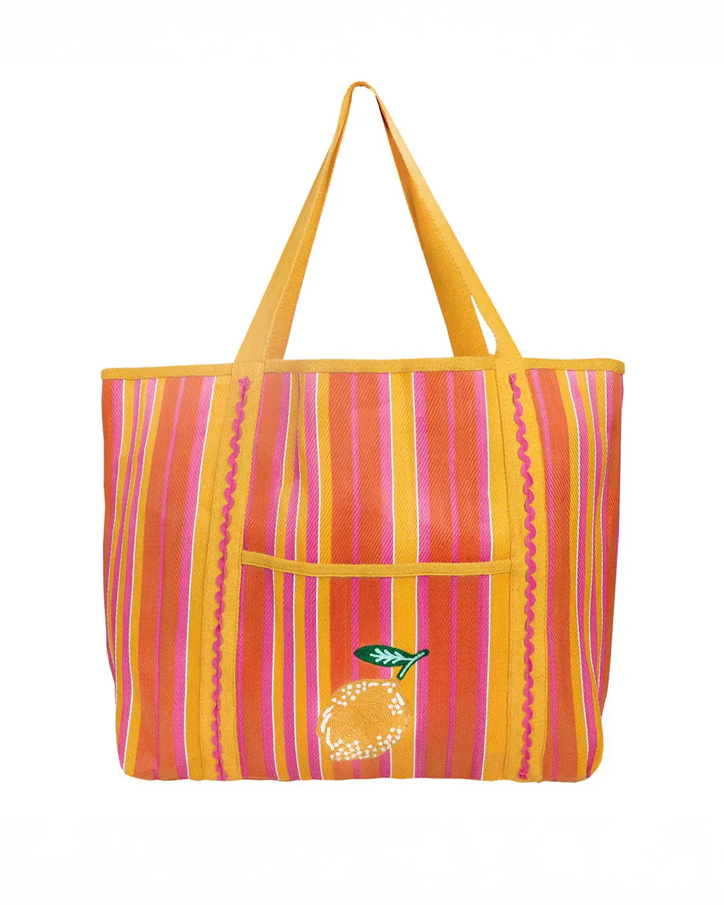 Bon Appétit Recycled Plastic Tote Bag - Lemon - Image 4
