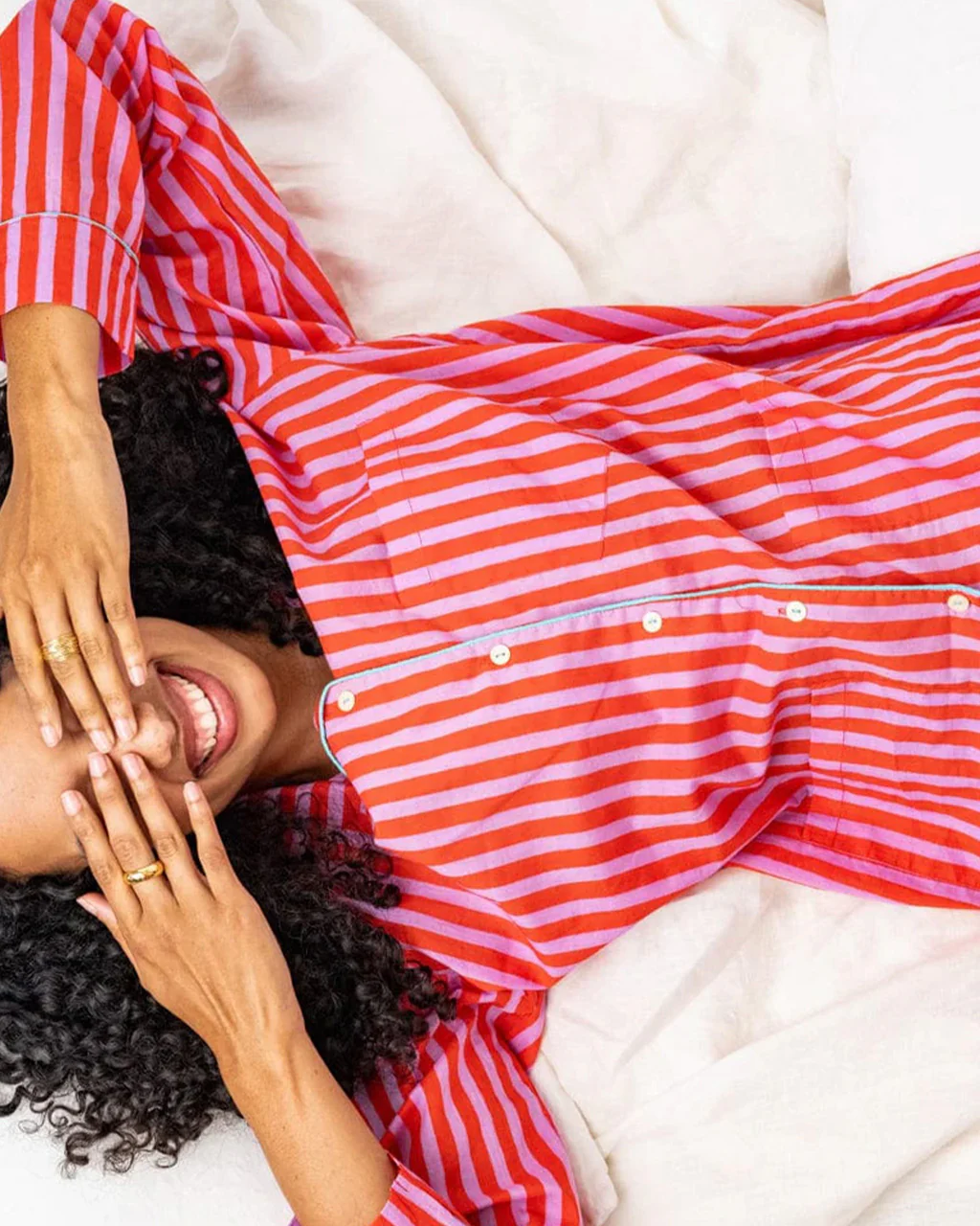 Bonnie Pajama Set - Lavender + Poppy - Image 3