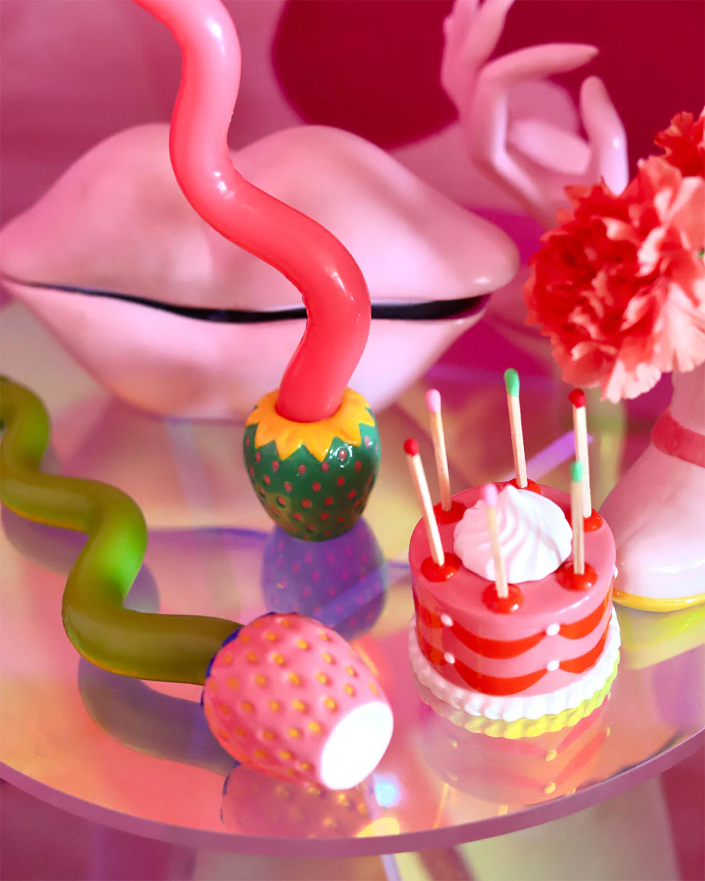 Candle Holder Set - Strawberries - Image 4