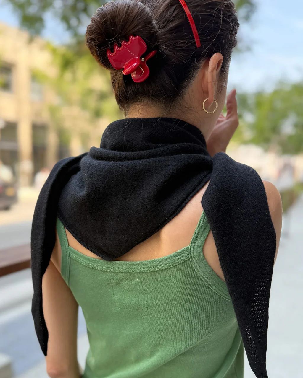 Cashmere Shawl - Black - Image 2