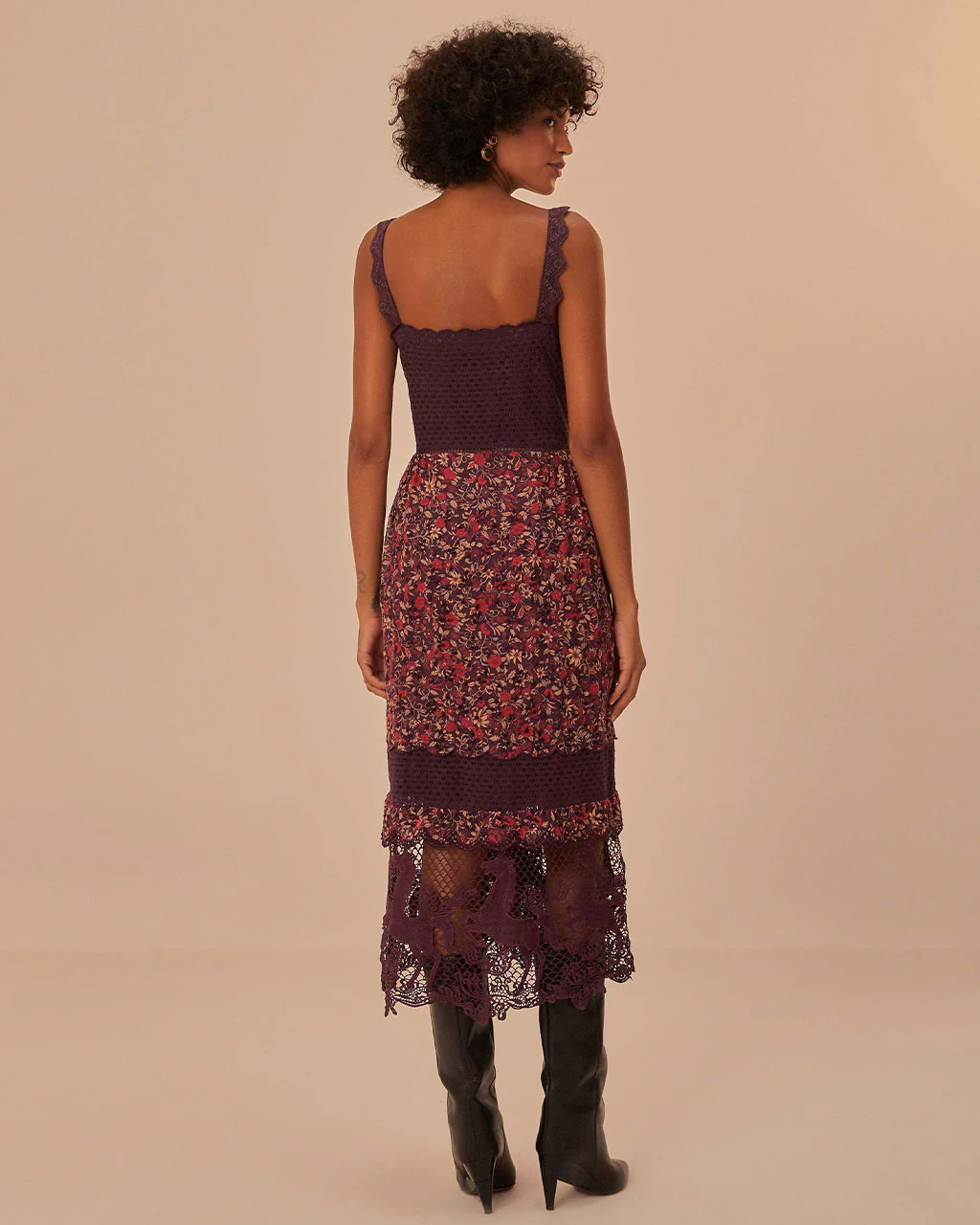 Chelsea Garden Lace Sleeveless Midi Dress - Image 2