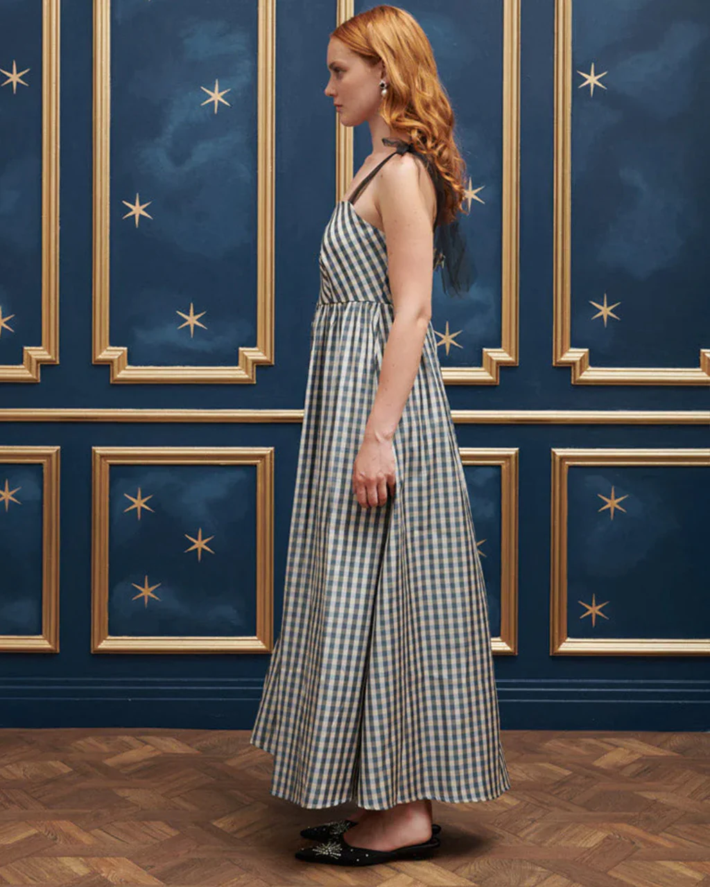 Cindy Check Midi Dress - Image 2