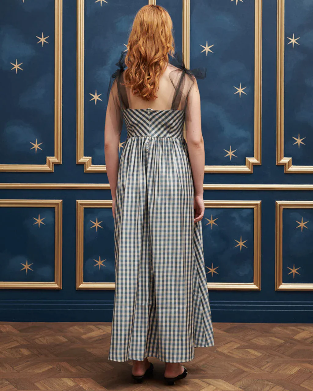 Cindy Check Midi Dress - Image 3