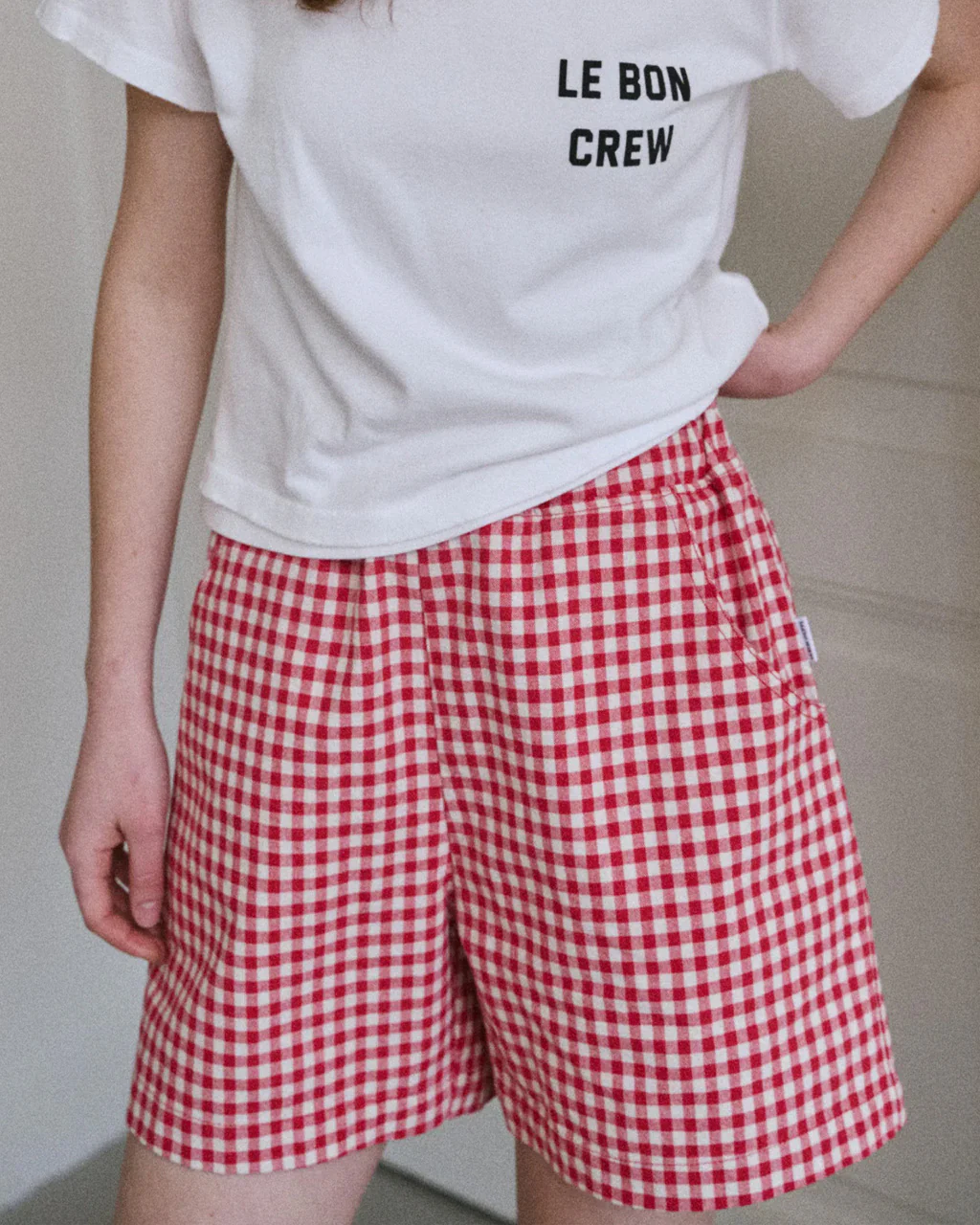 City Shorts - Red Gingham - Image 2