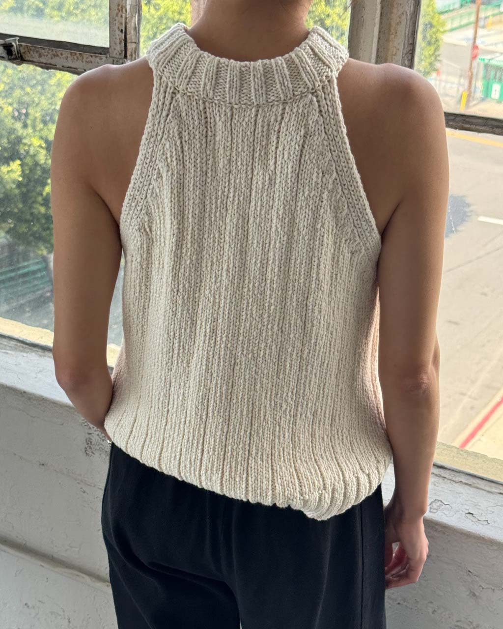 Claire Cotton Sweater Tank - Naturel - Image 2
