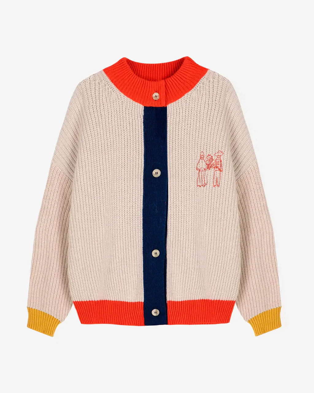 Colorblock Textured Cardigan - Image 3
