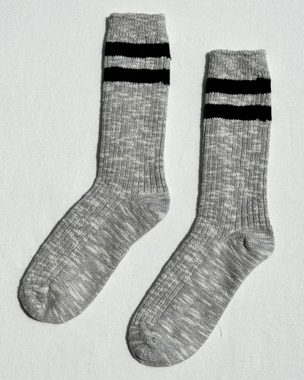 Cottage Varsity Socks  - Heather Grey Varsity - Image 4