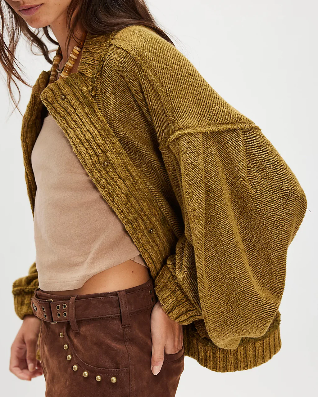 We The Free Cute In This Cardi - Fir Green - Image 2