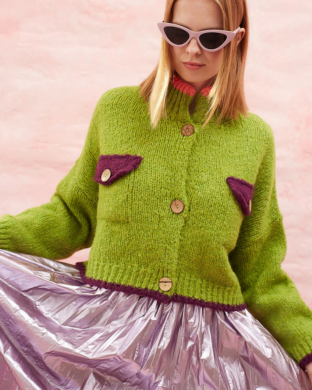 Ding Ding Cardigan - Green - Image 3