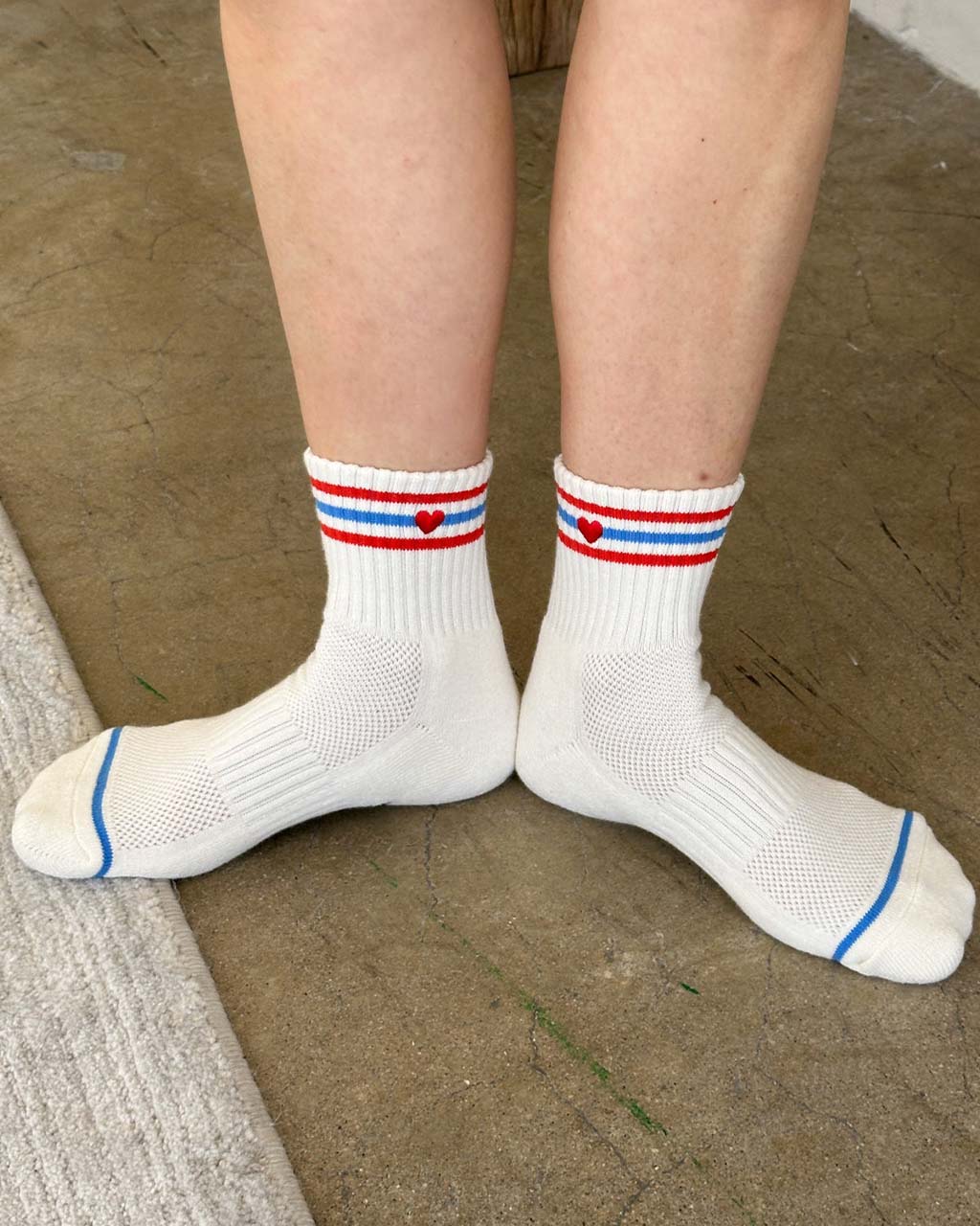 Embroidered Girlfriend Socks - Leche + Heart - Image 2