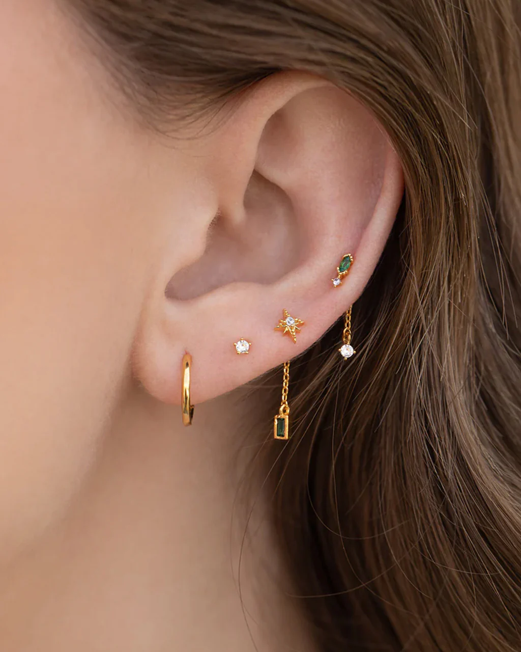 Emerald Dreamscape Earring Set - Image 2