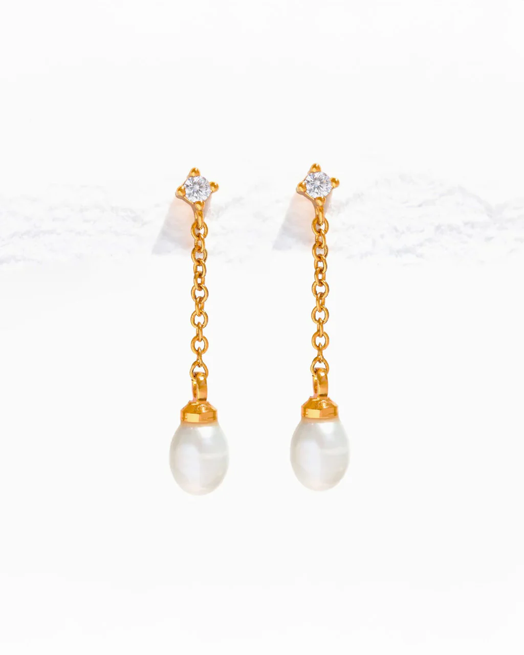 Falling For You Pearl Drop Earrings