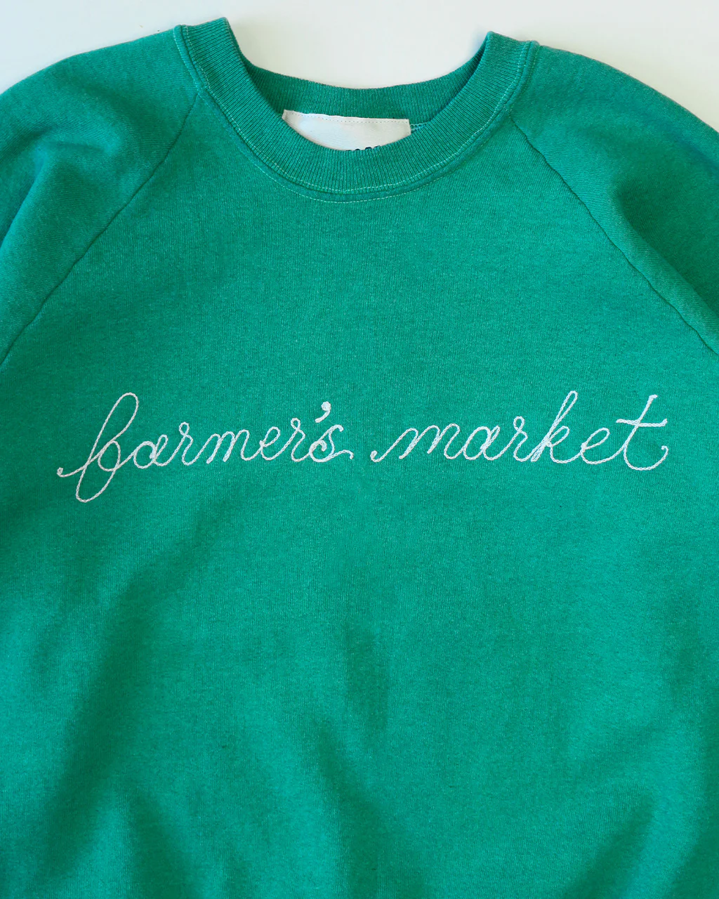 Farmer's Market Chainstitch Sweatshirt - Green - Image 3