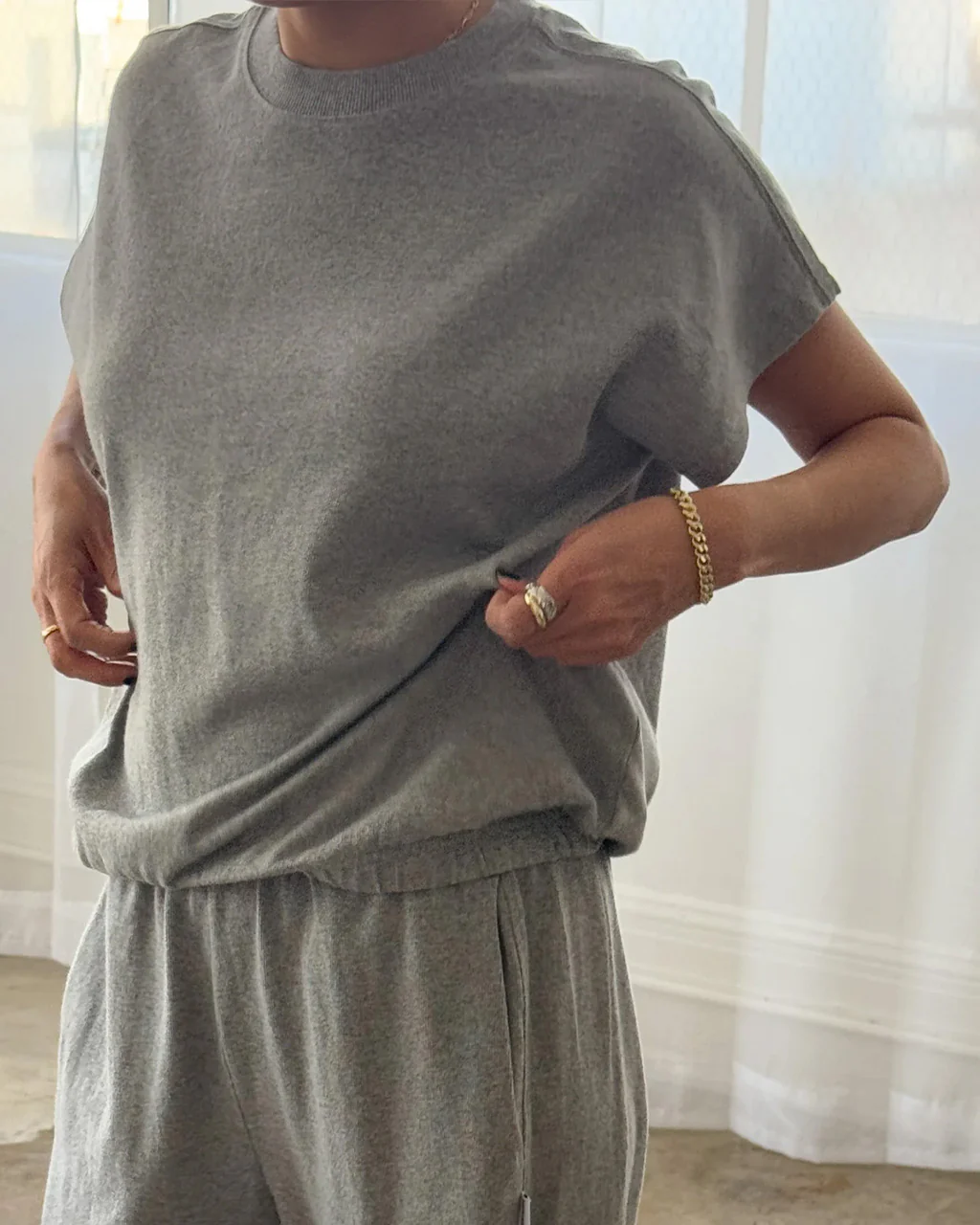 Fei Tee - Heather Grey - Image 3