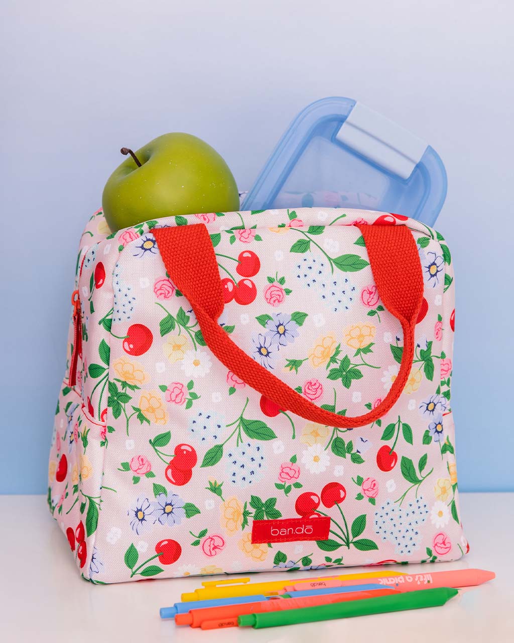Flowers and Fruit Lunch Tote - Image 2