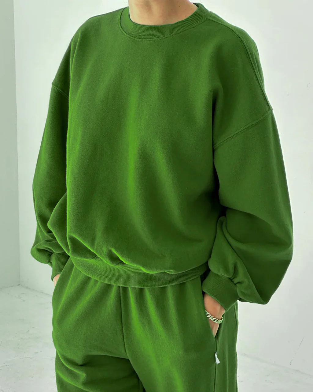 French Terry Core Sweatshirt - Avocado