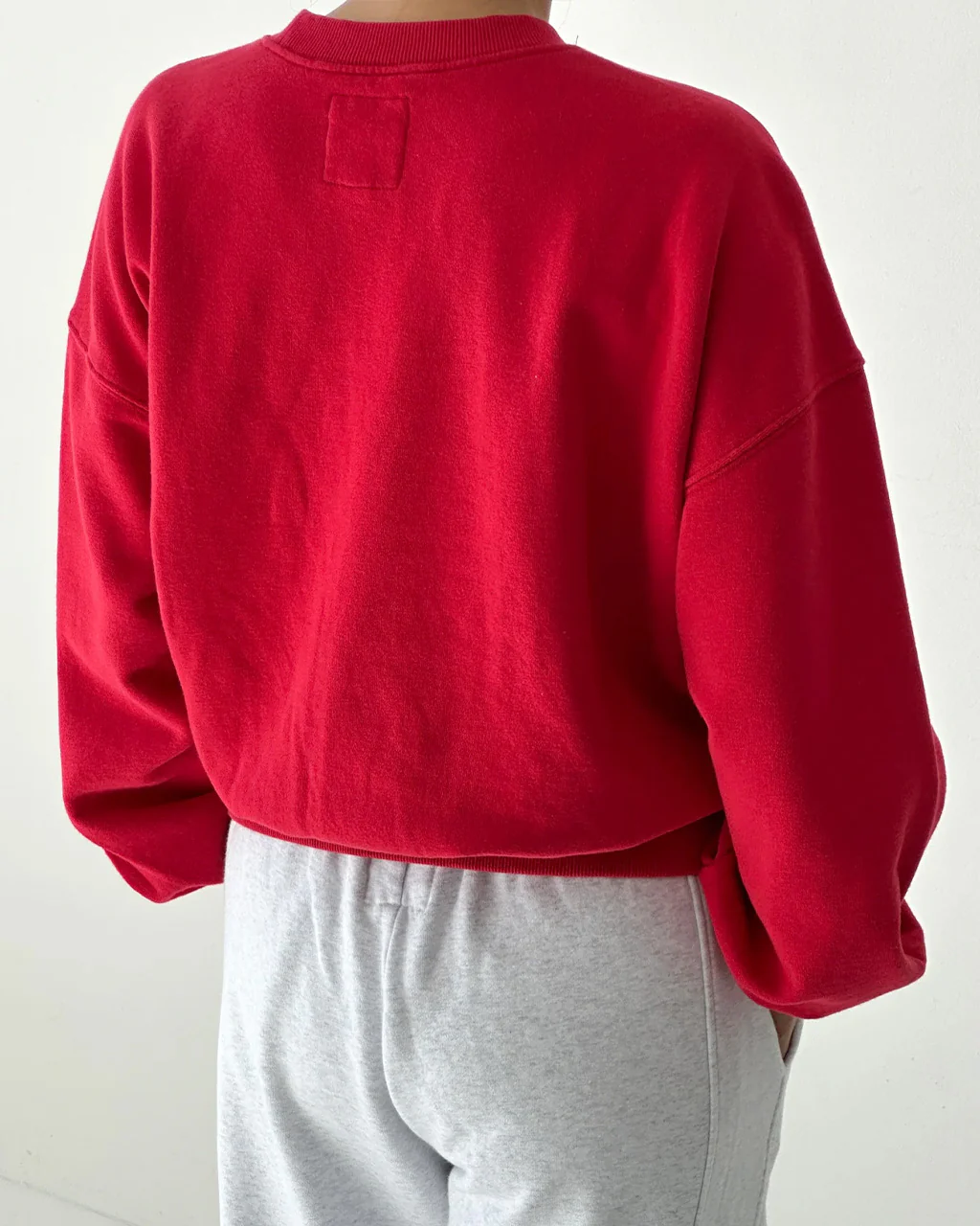 French Terry Core Sweatshirt - Red Tulip - Image 2