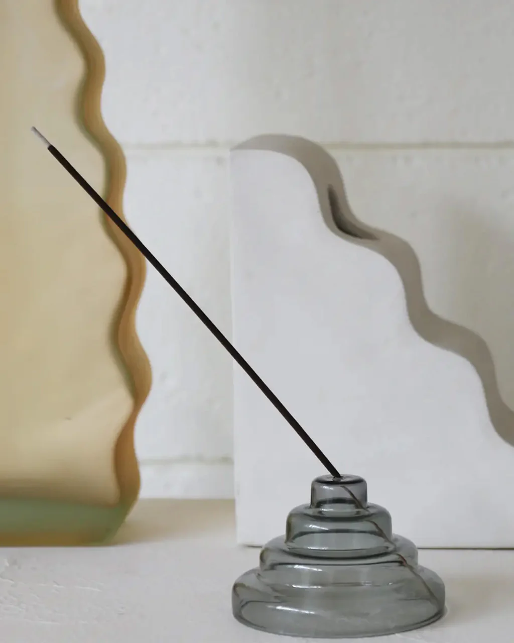 Glass Meso Incense Holder - Gray - Image 4