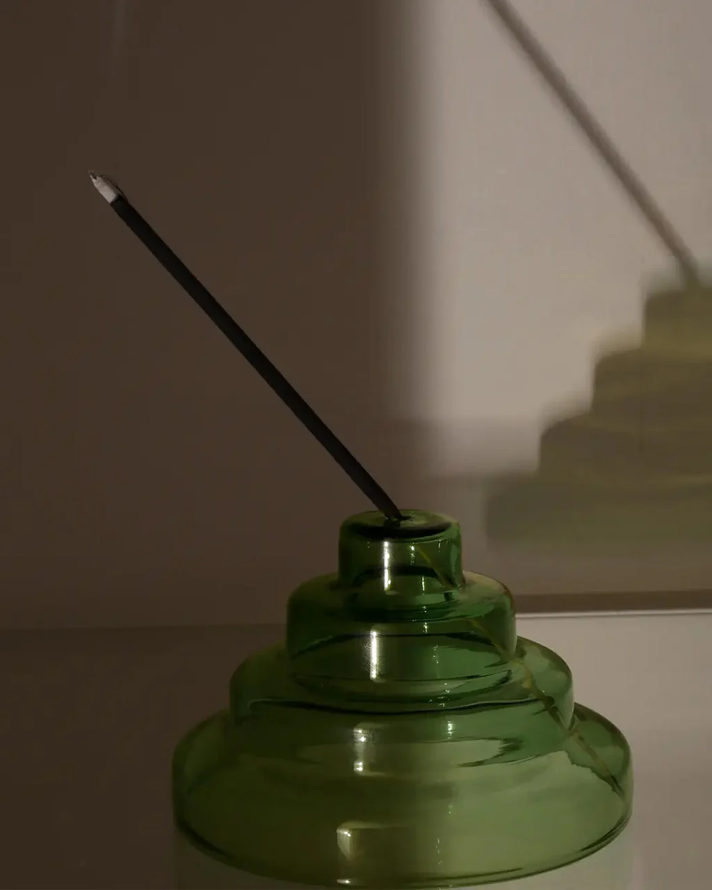 Glass Meso Incense Holder - Verde - Image 3