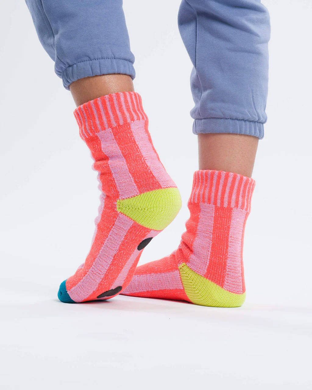 Gym House Socks - Pink + Cobalt - Image 5