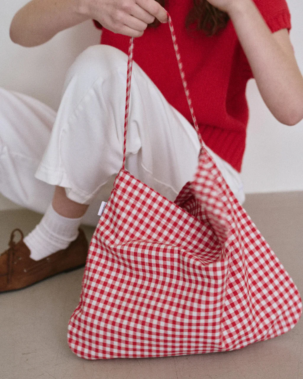 Happy Carry Bag - Red Gingham - Image 2