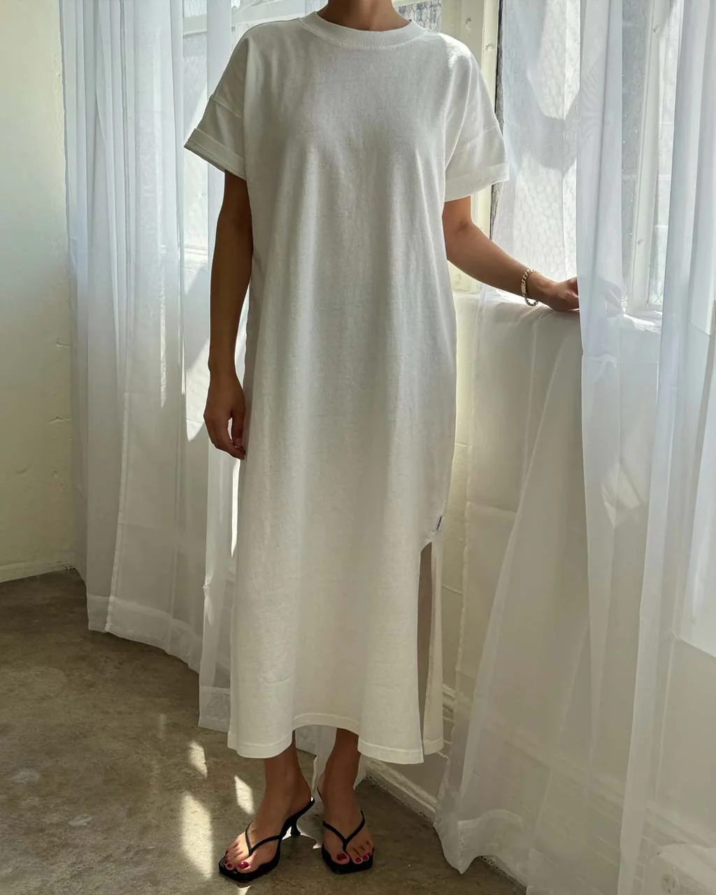 Her Dress - White Cotton - Image 3