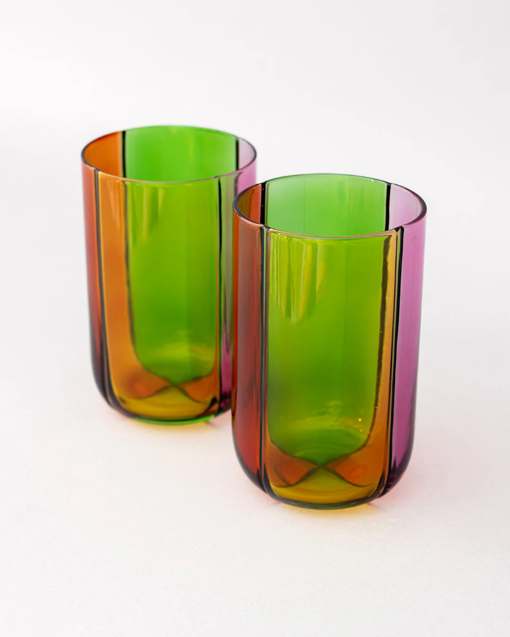 High Ball Glass Set - Colorblock