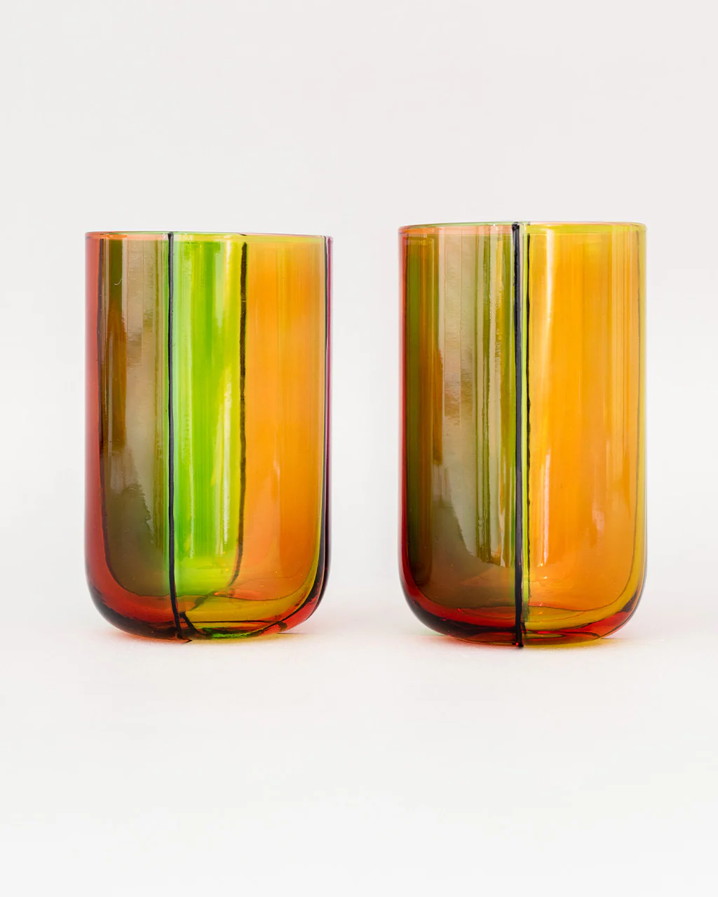 High Ball Glass Set - Colorblock - Image 3