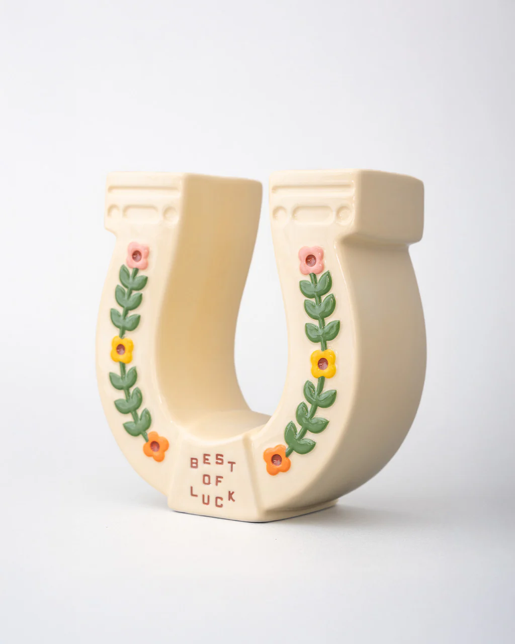 Horseshoe Ceramic Vase - Image 3