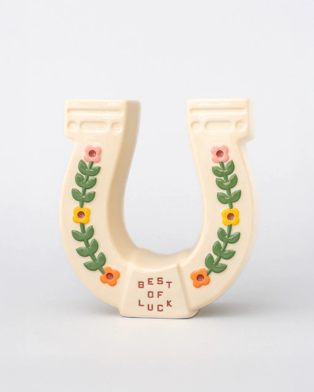 Horseshoe Ceramic Vase - Image 5