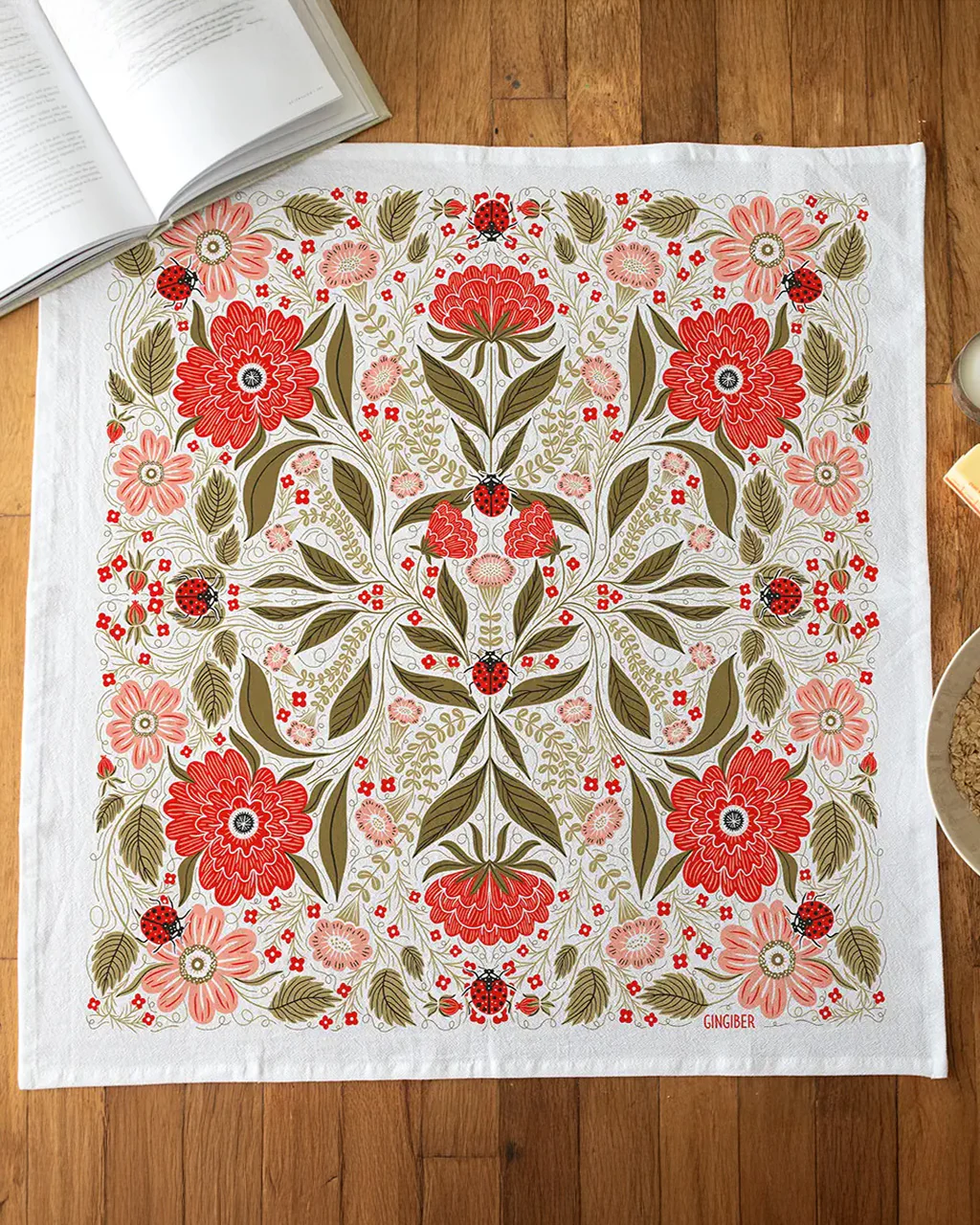 Ladybug Tea Towel