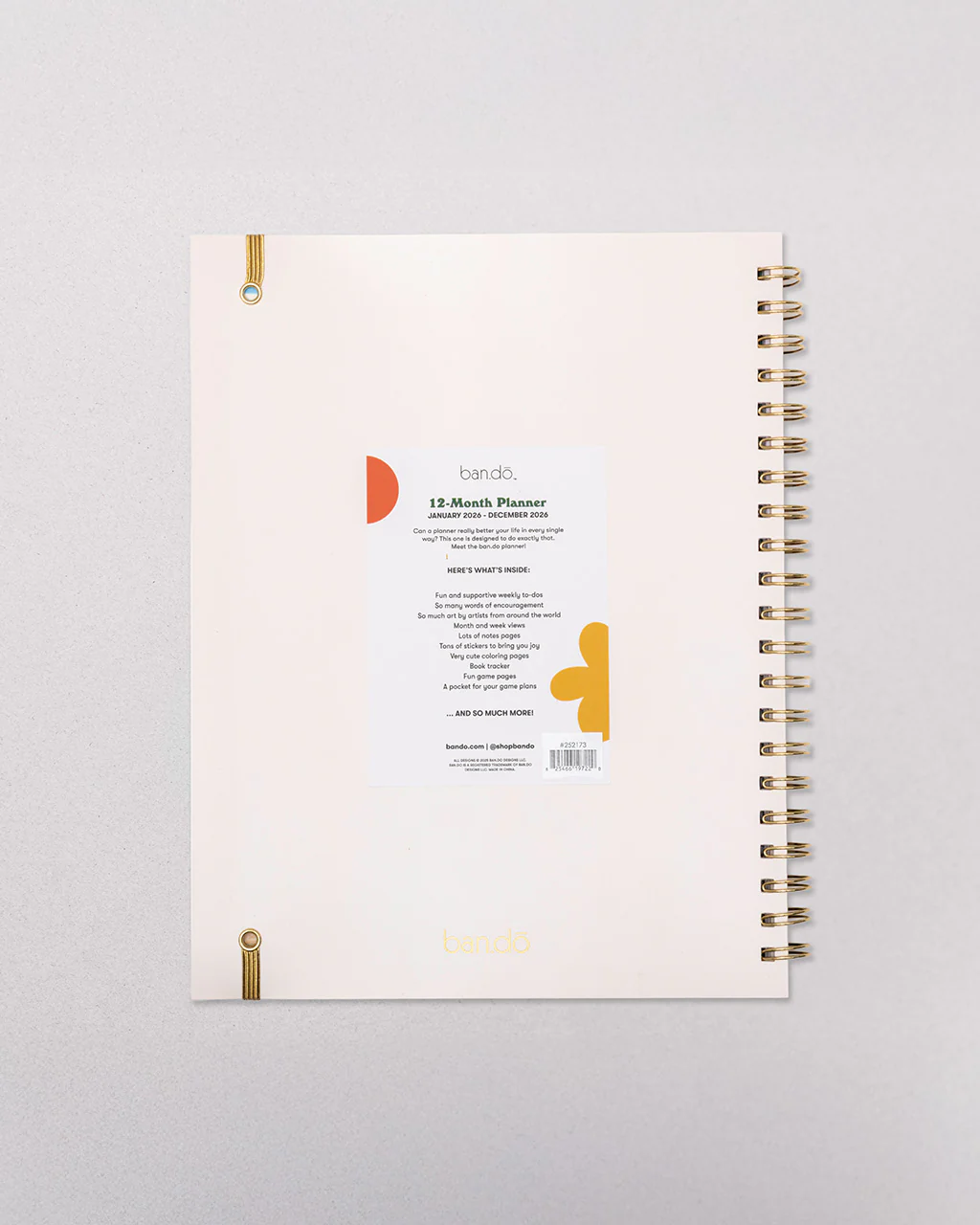 Large 12-Month Soft Cover Annual Planner - A Work of Art - Image 17