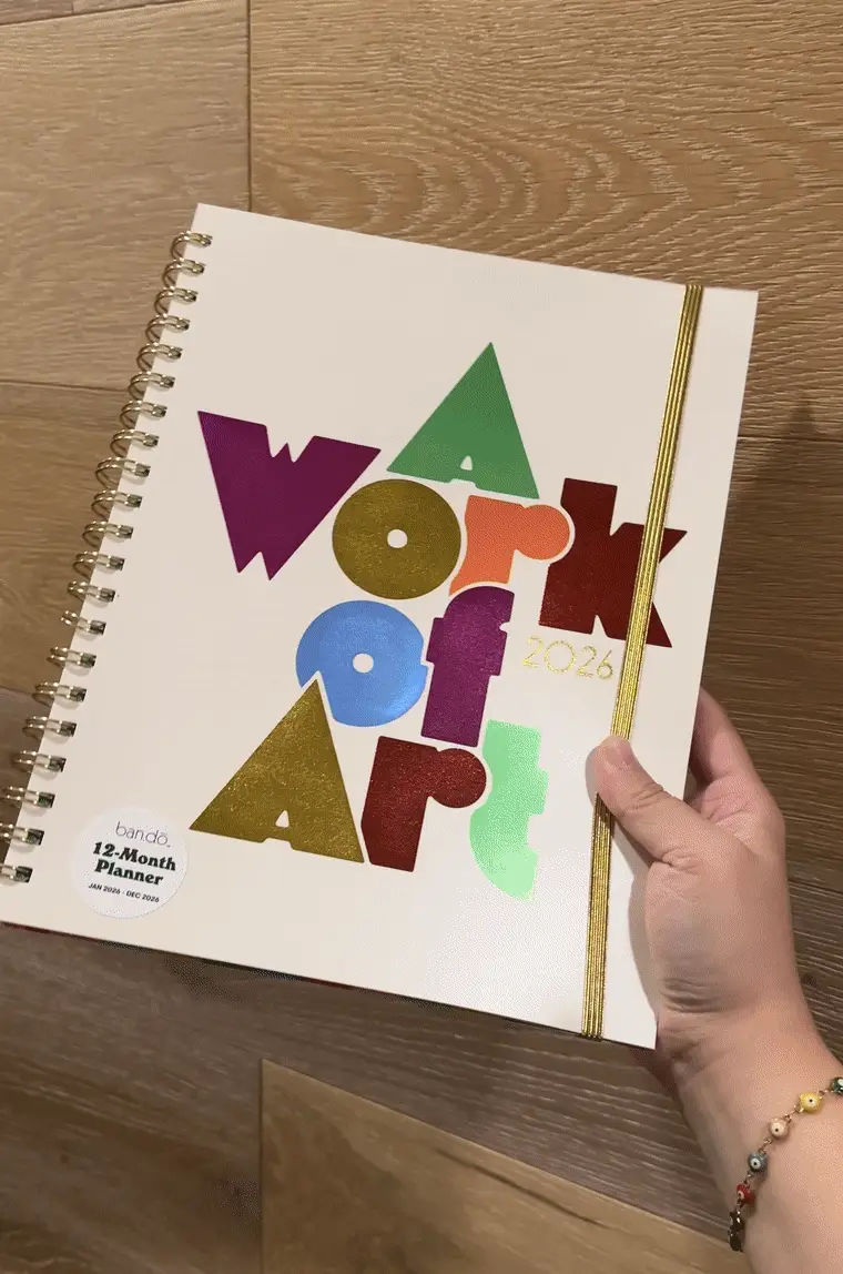 Large 12-Month Soft Cover Annual Planner - A Work of Art - Image 2