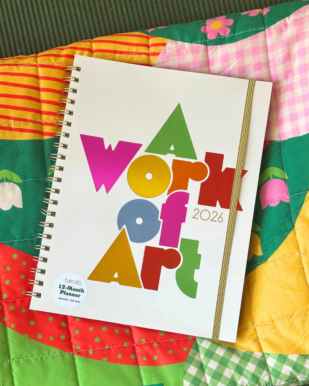 Large 12-Month Soft Cover Annual Planner - A Work of Art - Image 3