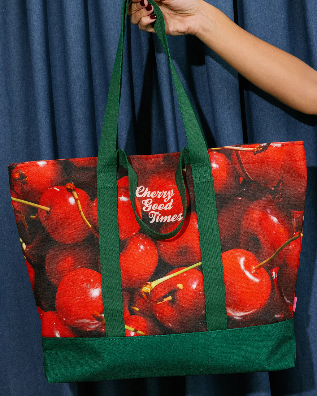Large Canvas Tote - Cherries