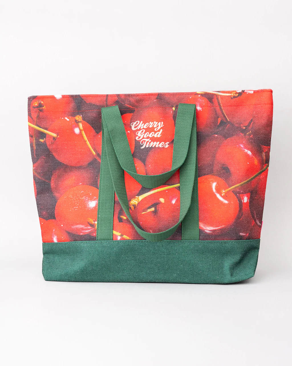 Large Canvas Tote - Cherries - Image 2