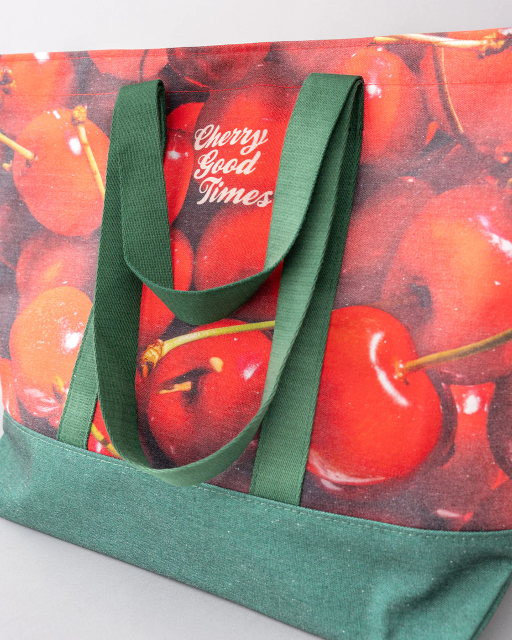 Large Canvas Tote - Cherries - Image 5