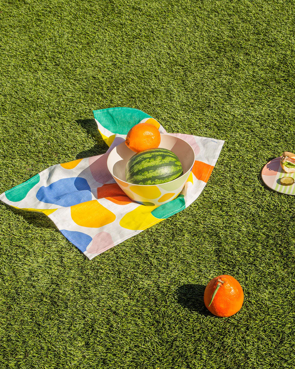 Linen Tea Towel Set - Stripes And Boulders - Image 3