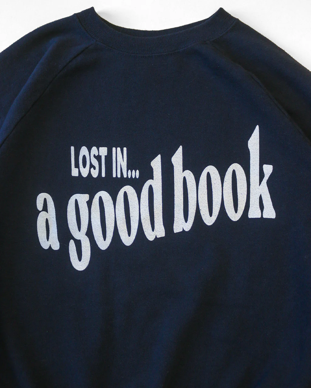Lost In A Good Book Sweatshirt - Navy - Image 3