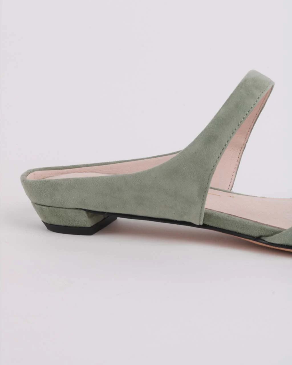 Lourdes Slide On Mule - Sage - Image 3