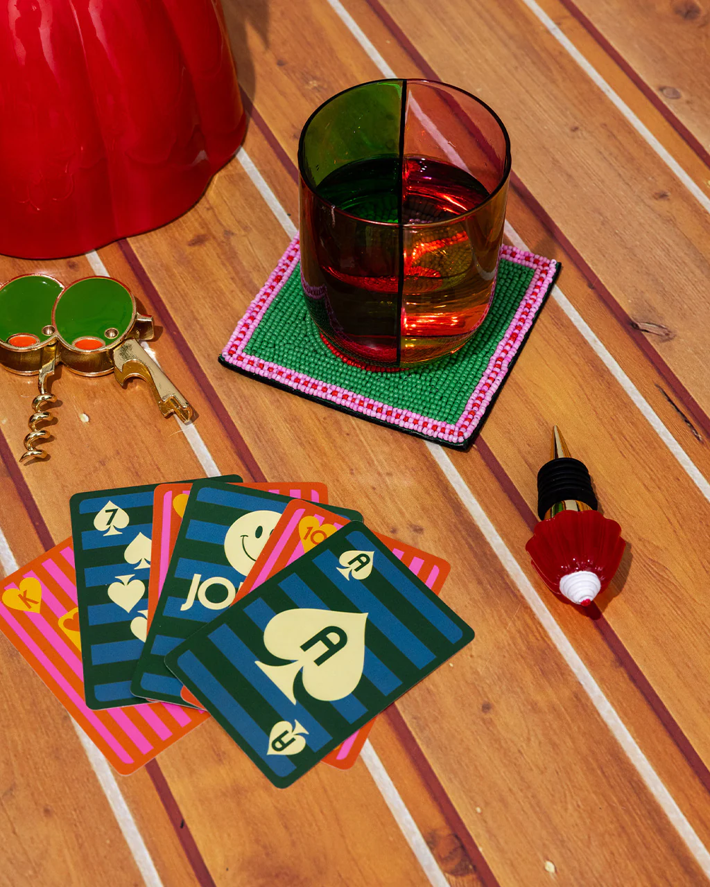 Low Ball Glass Set - Colorblock - Image 2