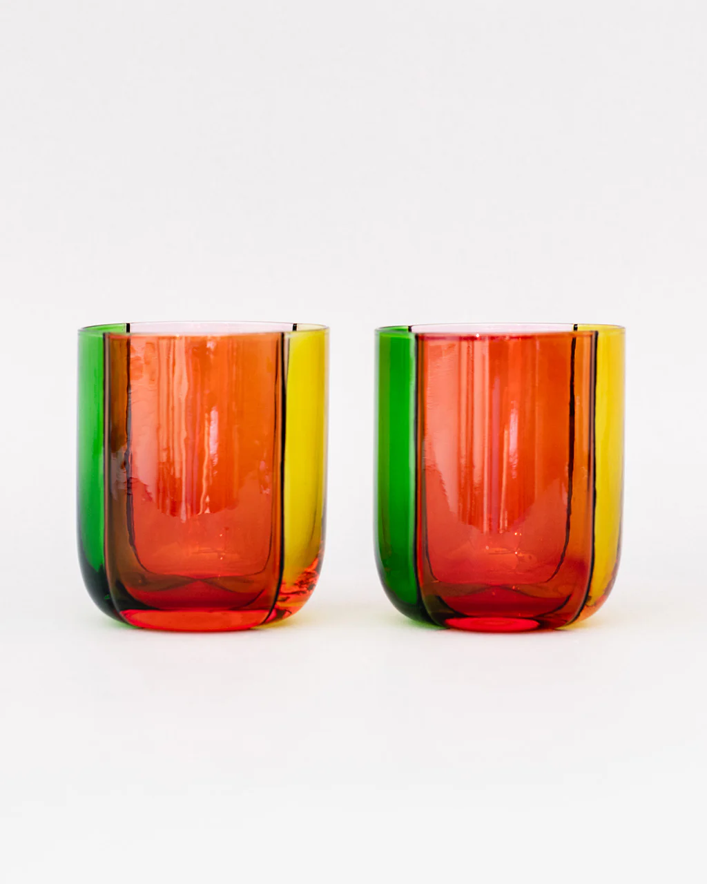 Low Ball Glass Set - Colorblock - Image 5