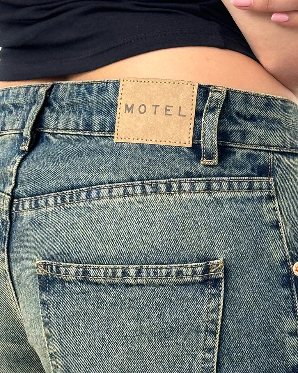 Low Rise Parallel Jeans - Extreme Blue Green - Image 3